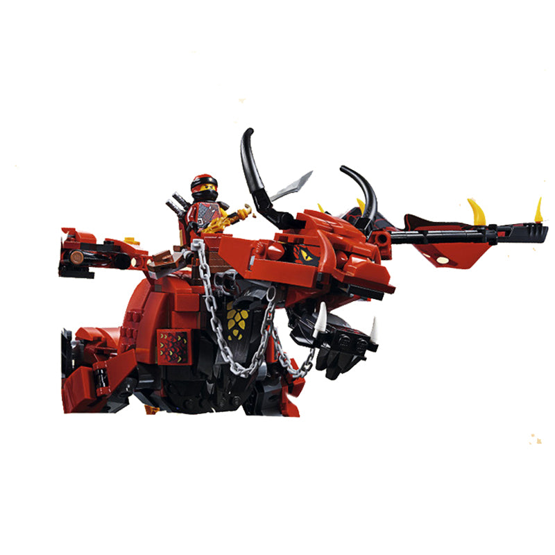 Ninjagoes Movies Flame Spys Red Dragon Compatible Ninjagoes Building Blocks Bricks Toys Christmas Gifts 06081