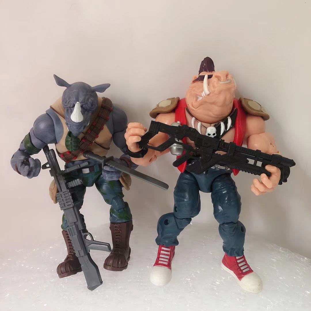 Teenage Mutant Ninja Turtles PVC Model Figures Anime Action Bull head Pork noodles Shredder Genuine bulk cargo Toys Gift