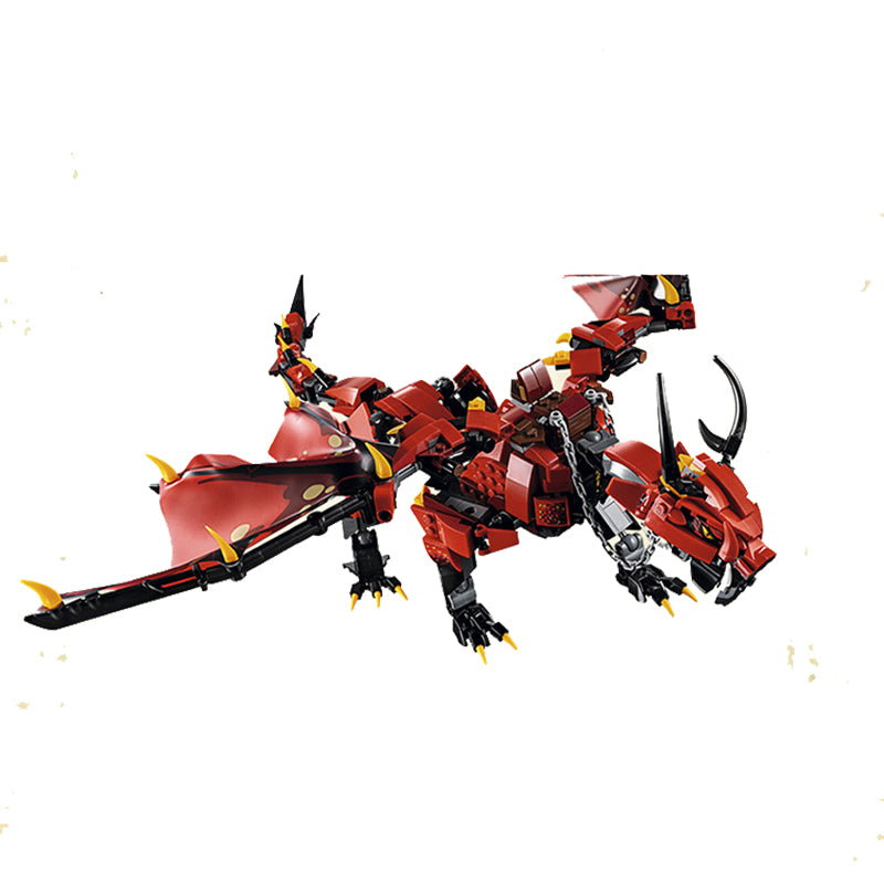 Ninjagoes Movies Flame Spys Red Dragon Compatible Ninjagoes Building Blocks Bricks Toys Christmas Gifts 06081