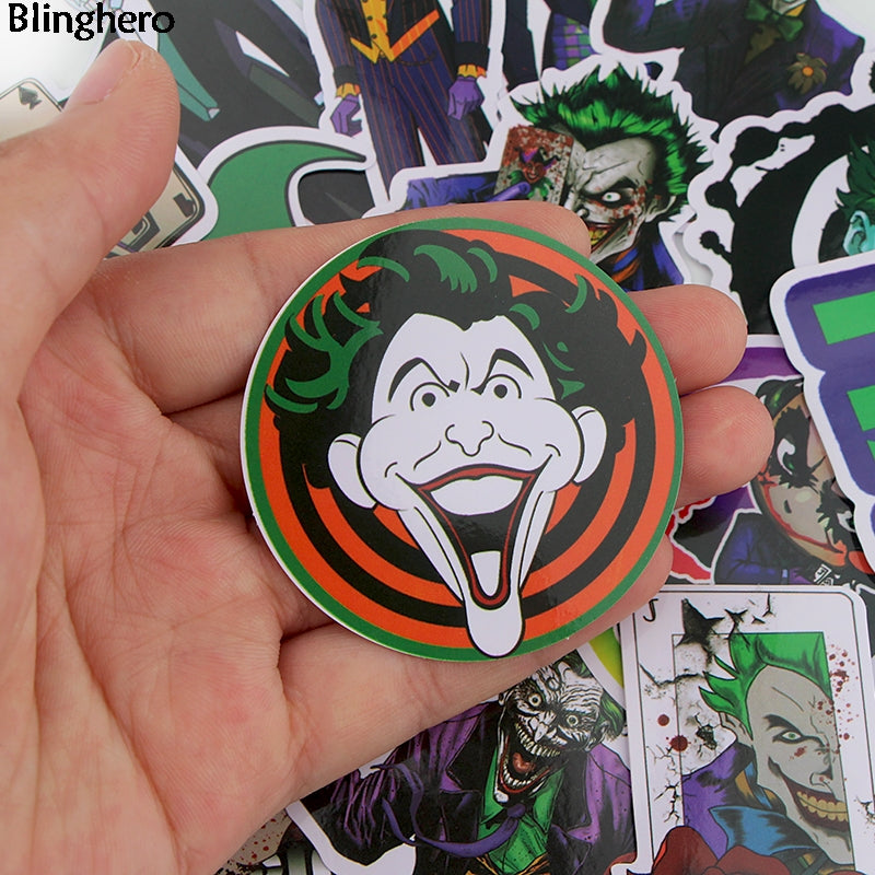 Blinghero Clown Stickers 19 Pcs/set Horror Stickers Scrapbooking Stickers Laptop Car Skateboard Stickers Cool Decals BH0068