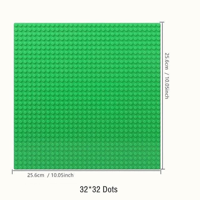 Base Plate 32*32 16X32 16X16 Dots Building Blocks Baseplate DIY Plastic Plate Classic Brick Accessories Kids Toy