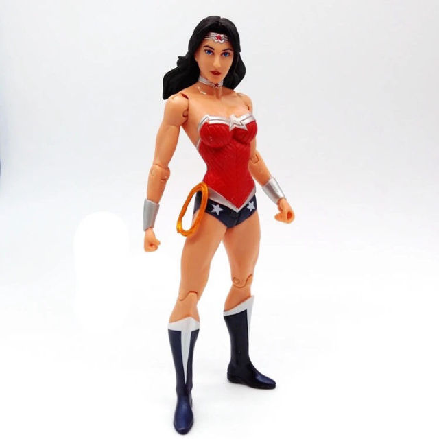 7 style Batman Superman Green Lantern Wonders Woman Anime Figur Aquamans Flashs Anime Figur about 18cm High with Movable Joints