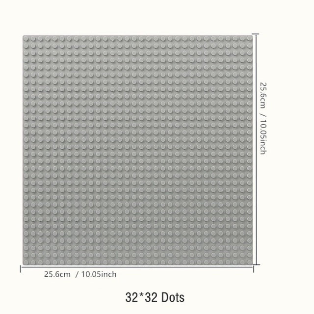 Base Plate 32*32 16X32 16X16 Dots Building Blocks Baseplate DIY Plastic Plate Classic Brick Accessories Kids Toy