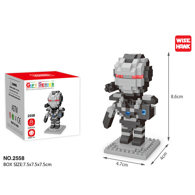 Disney Movie building blocks Bricks assembly Spiderman Ant-Man Venom Captain Anime Mini Action Figures Heads Toys kids Gifts