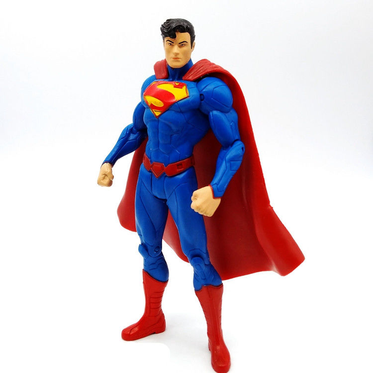 7 style Batman Superman Green Lantern Wonders Woman Anime Figur Aquamans Flashs Anime Figur about 18cm High with Movable Joints