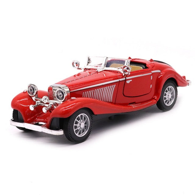Bobora Alloy Classic Cars Children's Car Ornaments Vintage Car Model