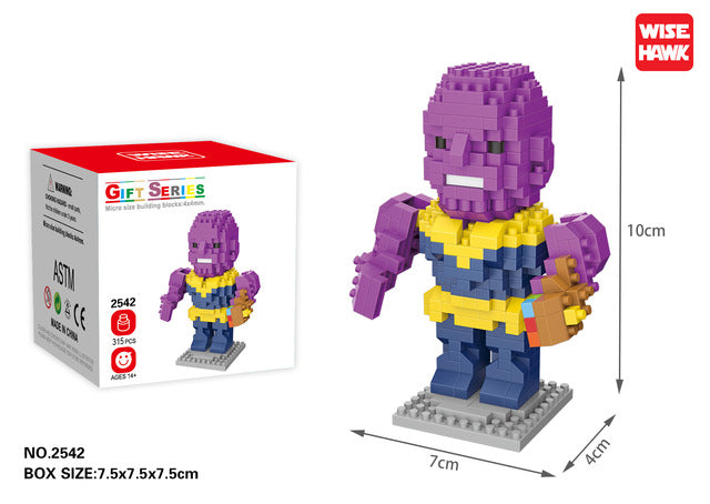 Disney Movie building blocks Bricks assembly Spiderman Ant-Man Venom Captain Anime Mini Action Figures Heads Toys kids Gifts