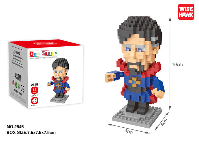 Disney Movie building blocks Bricks assembly Spiderman Ant-Man Venom Captain Anime Mini Action Figures Heads Toys kids Gifts