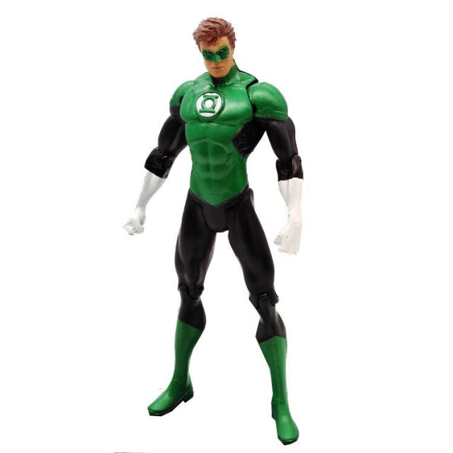 7 style Batman Superman Green Lantern Wonders Woman Anime Figur Aquamans Flashs Anime Figur about 18cm High with Movable Joints