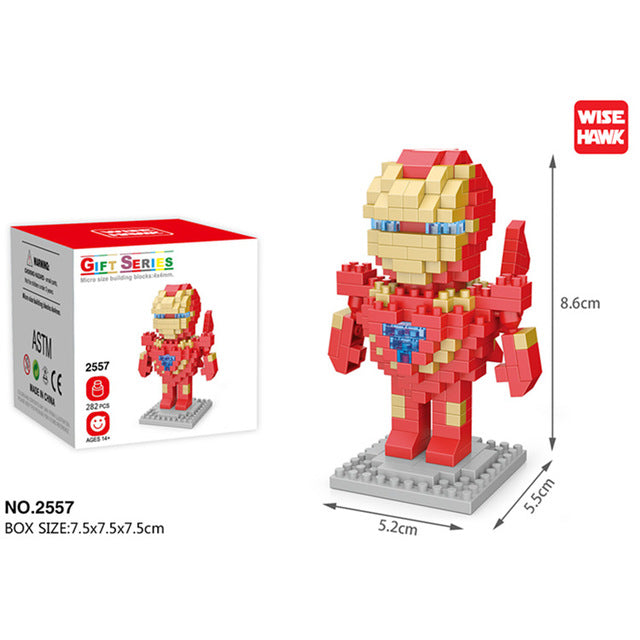 Disney Movie building blocks Bricks assembly Spiderman Ant-Man Venom Captain Anime Mini Action Figures Heads Toys kids Gifts
