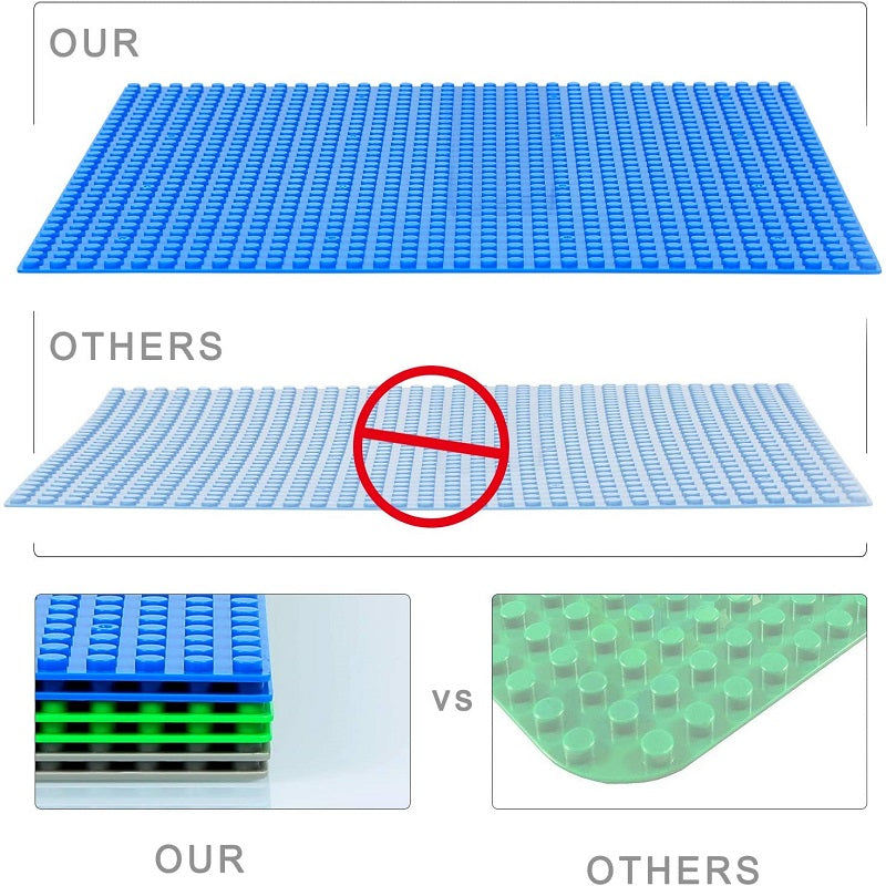 Base Plate 32*32 16X32 16X16 Dots Building Blocks Baseplate DIY Plastic Plate Classic Brick Accessories Kids Toy