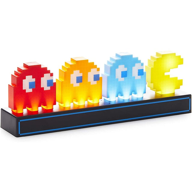 Pac-Man Playstation Shapes and Game Over LED Game Night Lights