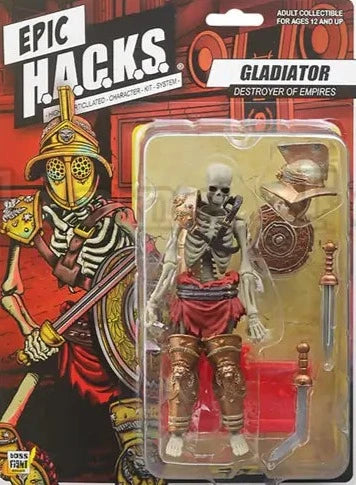 Pirate and Gladiator Skeleton Action Figures