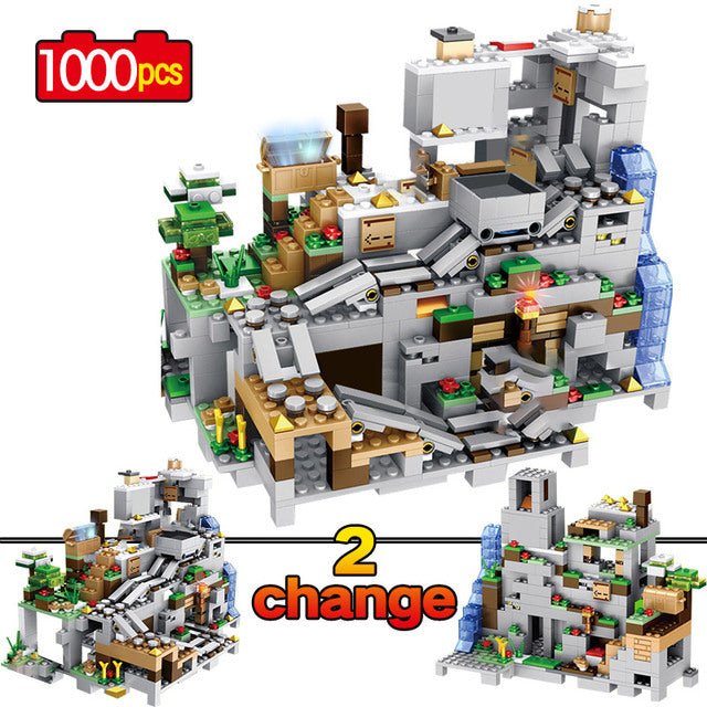 My World The Farm Cottage Building Blocks Technic Compatible Minecrafted Village House Figures Brick Toys for Children