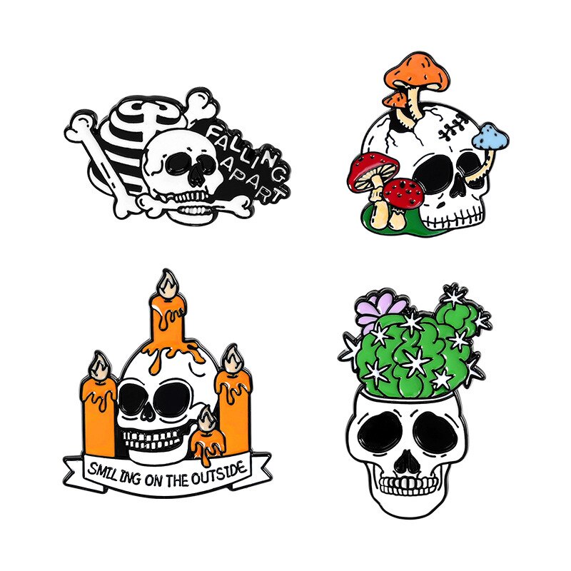 Skully Cursed Enamel Pins