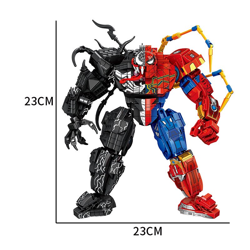 Venom SpiderMan Fusion Symbiosis Building Blocks