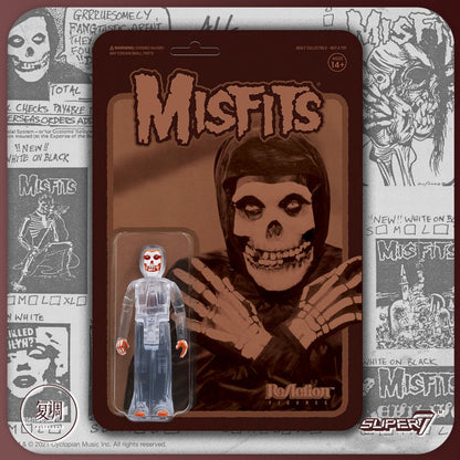 Super7 The Misfits Transparent The Fiend Skeleton Action Figure