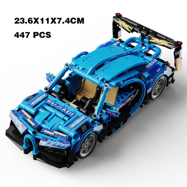 400pcs+ STEM Building Blocks Racing Car High-Tech Brick Model Kit