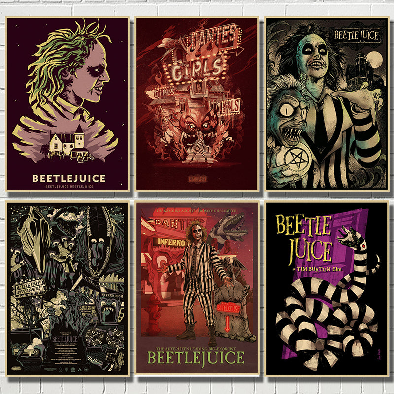 Beetlejuice Craft Paper Posters