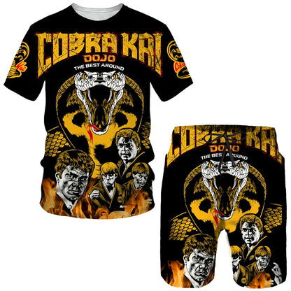 Cobra Kai Sublimated T-shirt and Shorts Suit