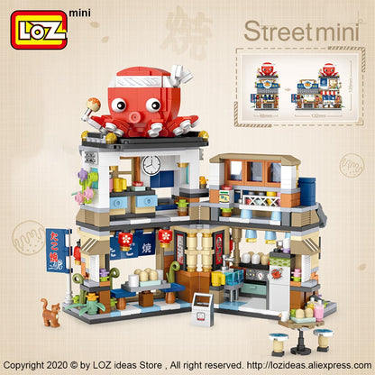 Mini Japanese Street View Building Blocks