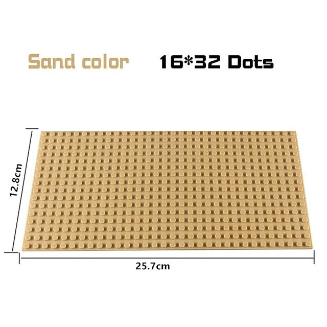 Base Plate 32*32 16X32 16X16 Dots  Building Blocks Baseplate DIY Plastic Plate  Classic Brick Accessories Kids Toy