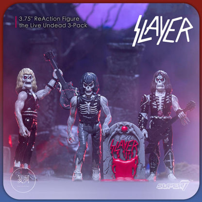 Super7 Slayer Metal Rock Band Fiend Skeleton Action Figure