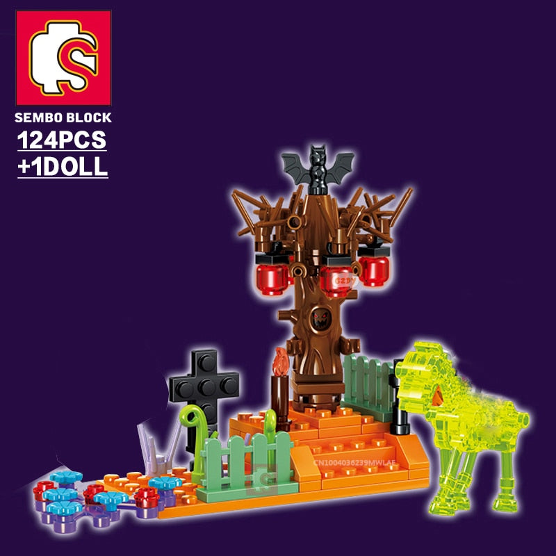 Halloween Building Set Block Bricks