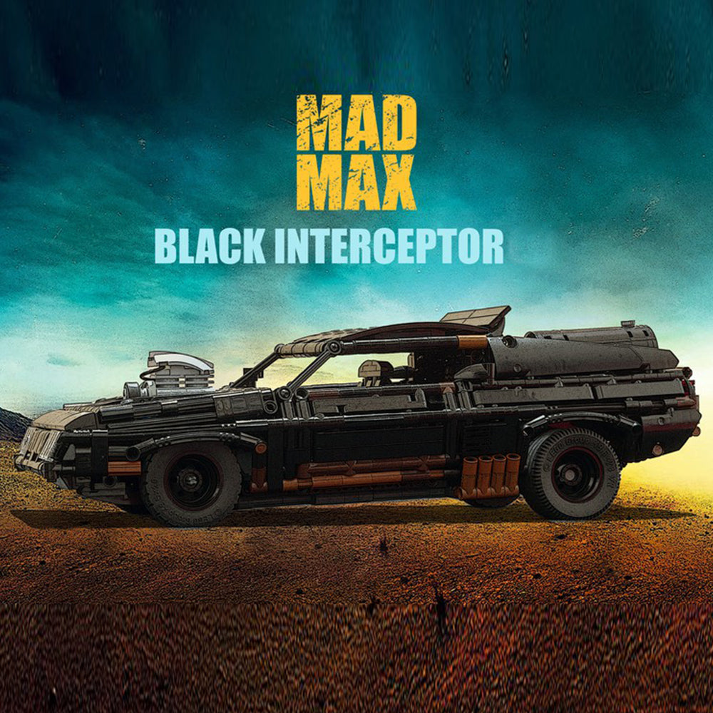 Mad Max Black Interceptor Car Building Blocks Model Kit