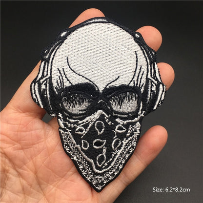 Horror and Skeleton Embroidered Patches