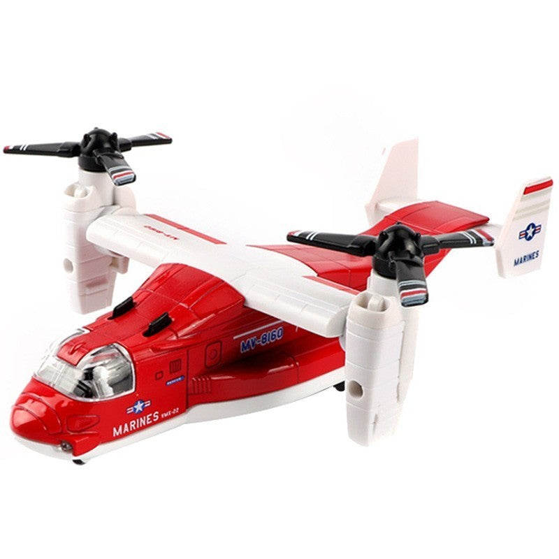 Mini Aircraft Toy Model Osprey Transporter Simulation Track Toys Plane Outdoor Airliner Toys For Children Birthday Xmas Gift