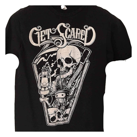 Men Women Get Scared Band DD0679 Casual Short T Shirts Tee Sleeve