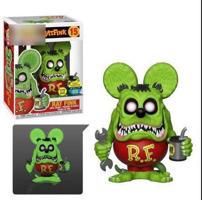 Green Chrome Rat Fink Figure