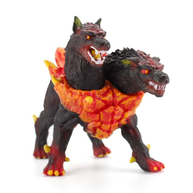 Mythical Cerberus Double Headed Wolves Figures