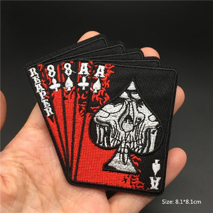 Horror and Skeleton Embroidered Patches