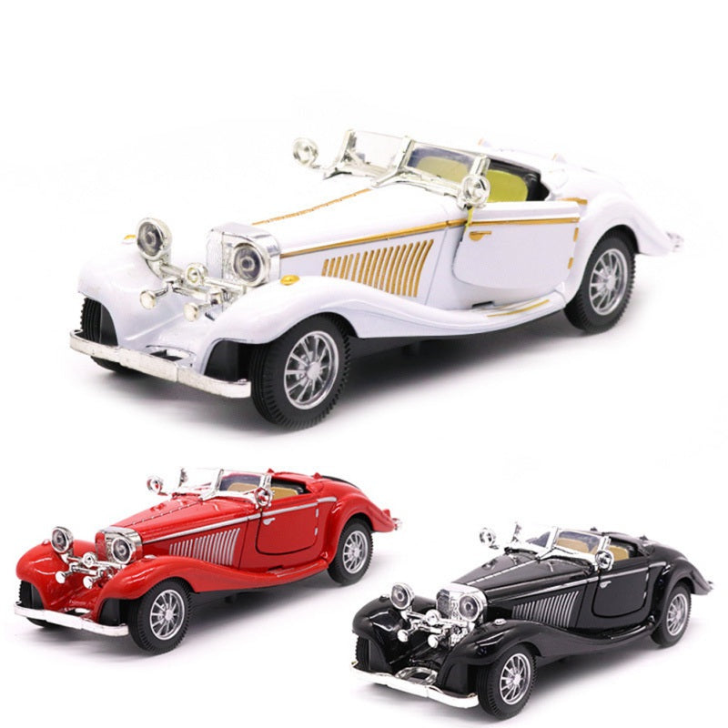 Bobora  Alloy Classic Cars Children&#39;s Car Ornaments Vintage Car Model