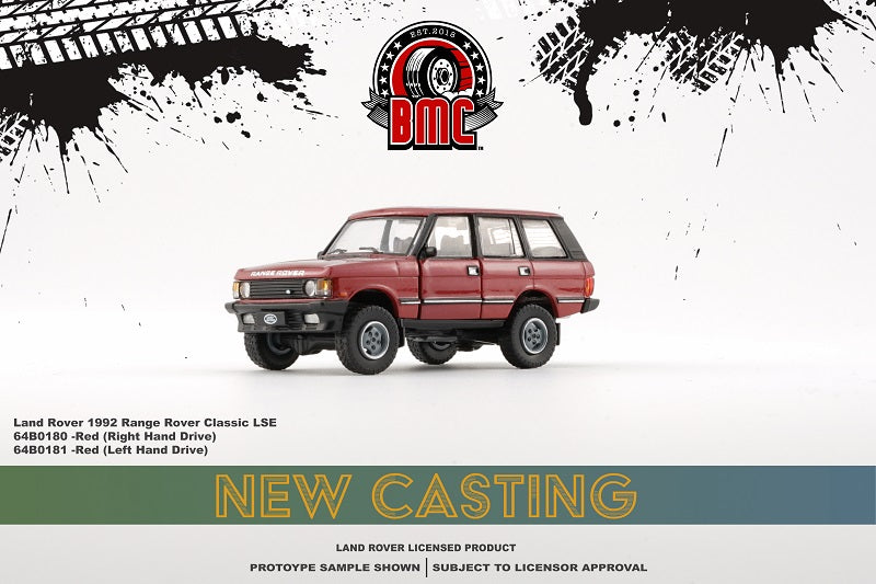 BM Creations 1:64 LandRover 1992 Range Rover Classic LSE Diecast Model Car