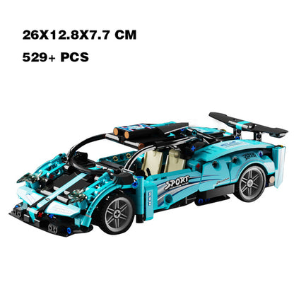 400pcs+ STEM Building Blocks Racing Car High-Tech Brick Model Kit