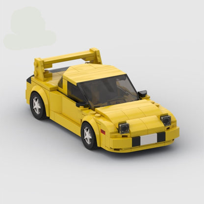 Mazda RX7 86 Building Blocks Gray and Yellow