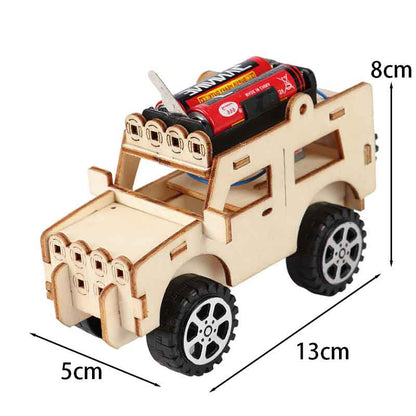 DIY Electric Car Model Kits Kids Teaching Students Children STEAM Scientific Experiment Vehicle Toys Educational Toy