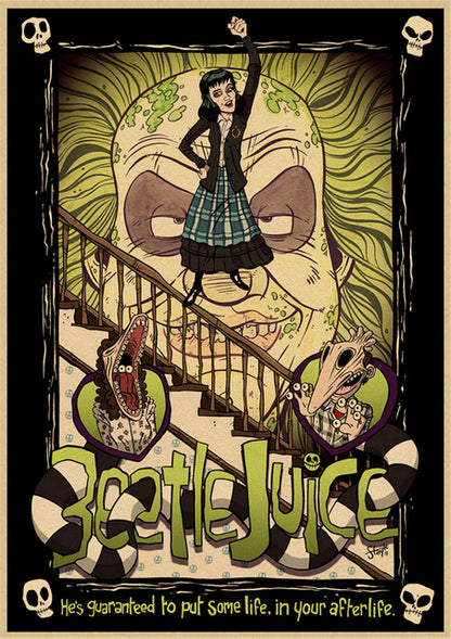 Beetlejuice Craft Paper Posters