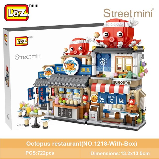 Mini Japanese Street View Building Blocks