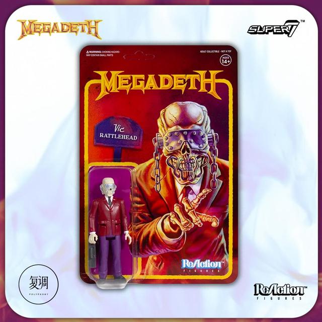 Super7 Megadeth Vic Rattlehead Action Figure