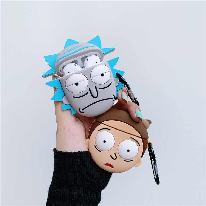 Rick and Morty Cartoon Airpods Case