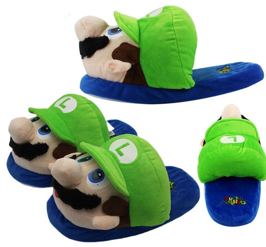 Super Mario Plush Slipper Shoes