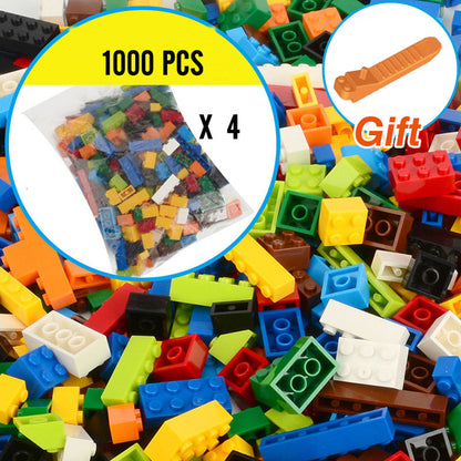 250-1500pcs DIY Building Blocks Bulk City Creative Classic Bricks Assembly Model Figures Kids Educational Toys for Children