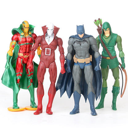 16cm Green Arrow Action Figures Deadman Superheroes Mr. Miracle Model Movable Joint Figurines Collectible Dolls Kids Toys 4pcs