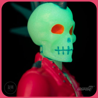 Super7 Rancid Skeleton Glow In The Dark Action Figure