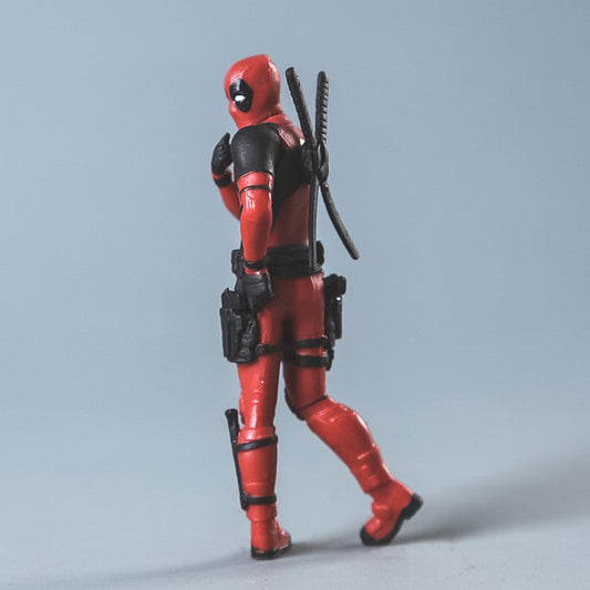 Car Ornament Disney Marvel X-Men Deadpool 2 Action Figure Sitting Lying Posture Model Anime Mini Doll PVC Figurine Toys