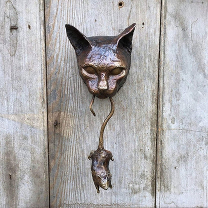 Cat and Mouse Door Knocker